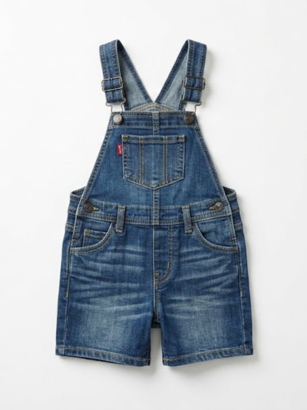 Levi's Kid's Blue Denim Overall Shorts